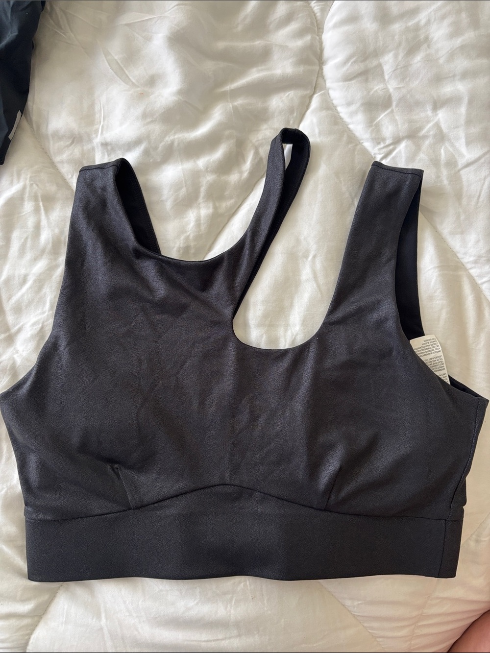 Fabletics Black Scoop-Front Wireless Sports Bralette
